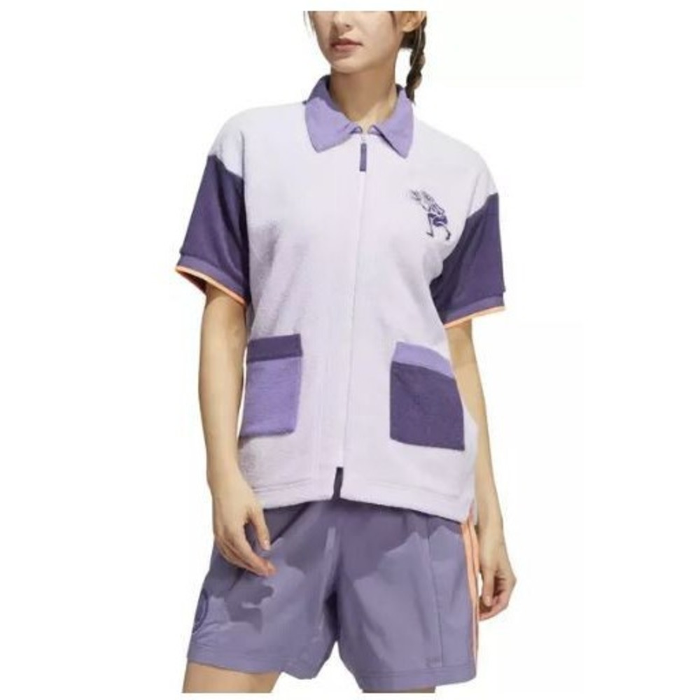 Adidas jacket womens S Small purple zip HE1262 HYC shooter 130626259 $75 ladies